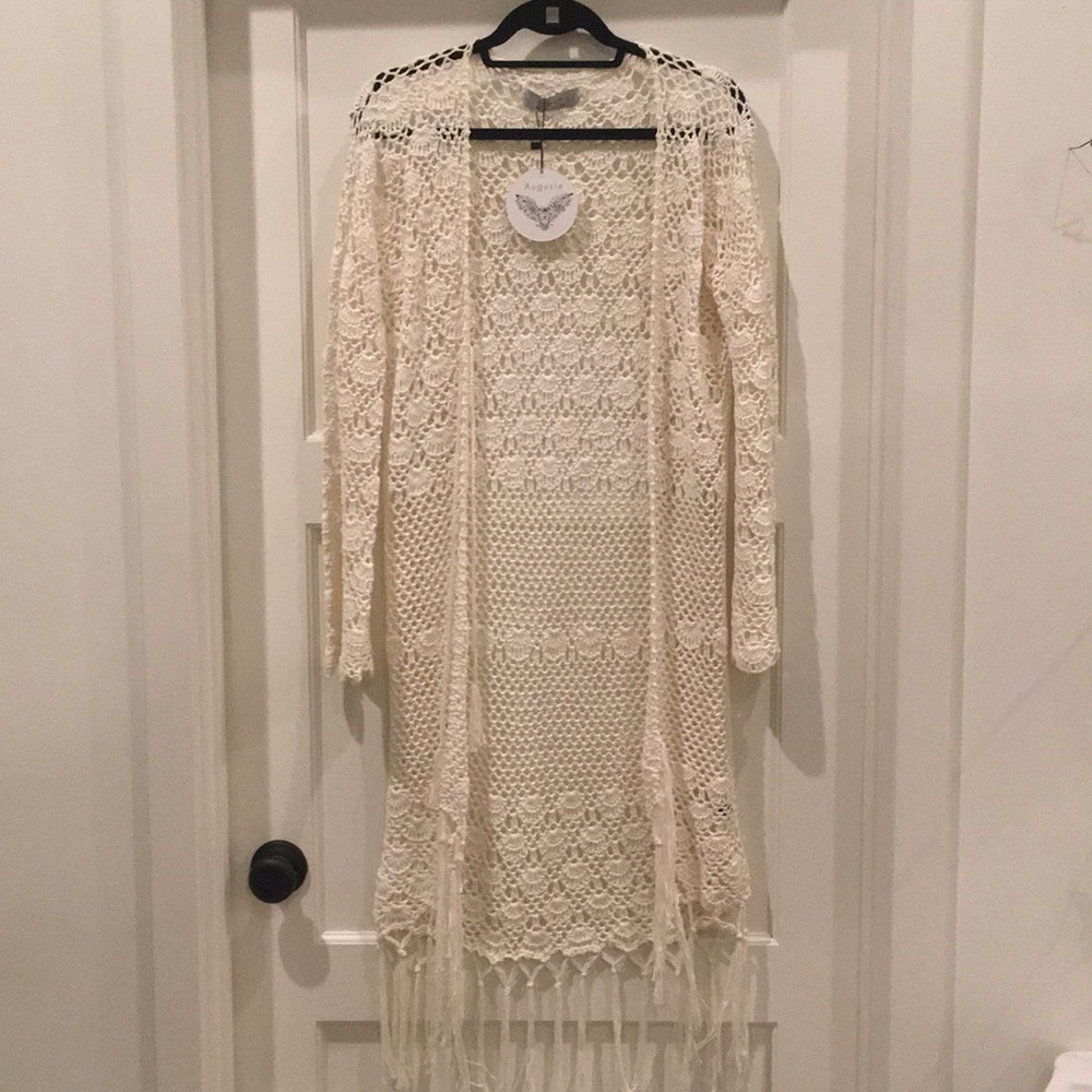 August the label free full length sweater
